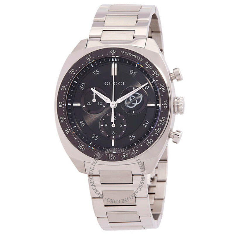 Relógio Cronógrafo G Interlocking Quartz Black Dial 41 mm - Mercado de Luxo - O Maior E-Commerce de Bens, Produtos e Serviços de Luxo do Brasil.