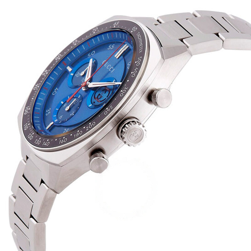 Relógio Cronógrafo G Interlocking Quartzo Mostrador Azul 41 mm - Mercado de Luxo - O Maior E-Commerce de Bens, Produtos e Serviços de Luxo do Brasil.