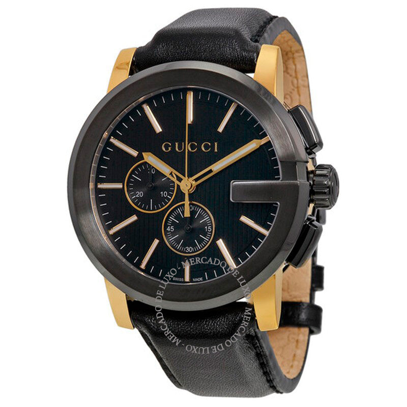 Relógio Cronógrafo G-Chrono Mostrador Preto 44 mm - Mercado de Luxo - O Maior E-Commerce de Bens, Produtos e Serviços de Luxo do Brasil.