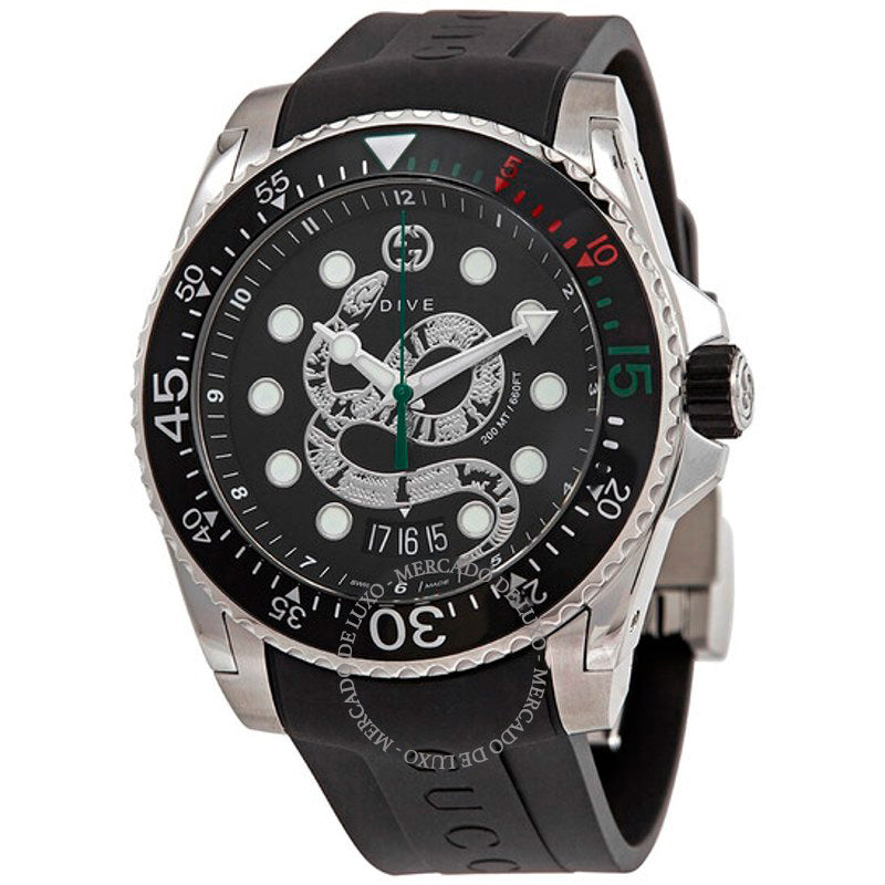 Relógio Dive Dragon Quartz Mostrador Preto 45 mm - Mercado de Luxo - O Maior E-Commerce de Bens, Produtos e Serviços de Luxo do Brasil.