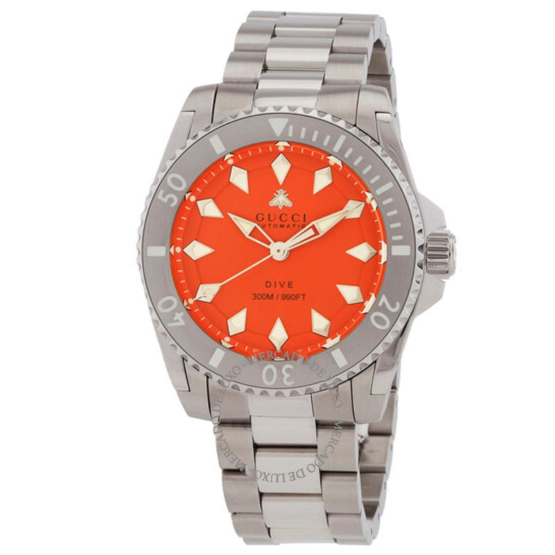 Relógio Mergulho Automático Mostrador Laranja 40 mm - Mercado de Luxo - O Maior E-Commerce de Bens, Produtos e Serviços de Luxo do Brasil.
