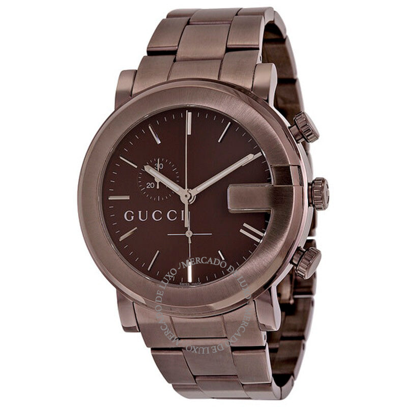 Relógio 101 G-Chrono Mostrador Marrom 42 mm - Mercado de Luxo - O Maior E-Commerce de Bens, Produtos e Serviços de Luxo do Brasil.