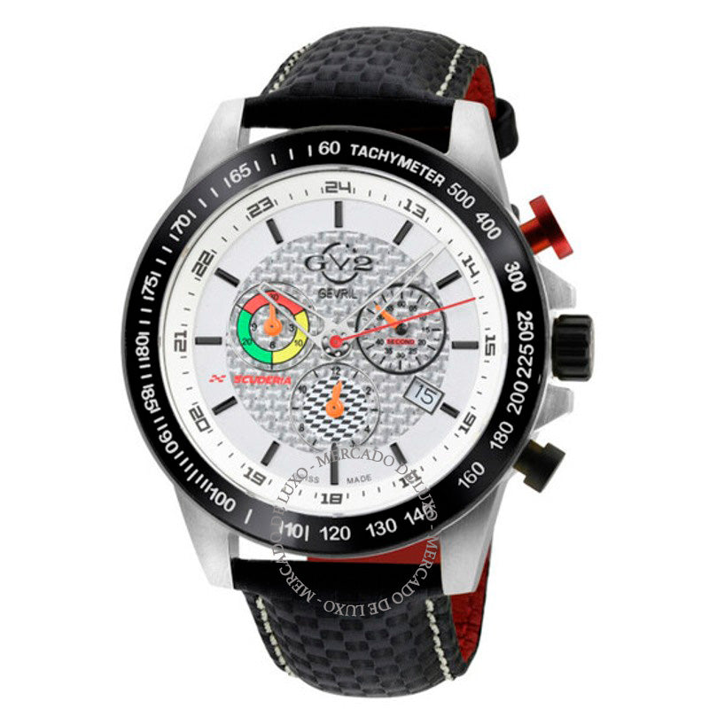 Relógio Scuderia Cronógrafo Taquímetro Mostrador Branco 45 mm - Mercado de Luxo - O Maior E-Commerce de Bens, Produtos e Serviços de Luxo do Brasil.