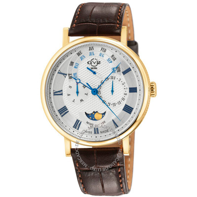 Relógio Maestro Quartz Fases da Lua Mostrador Prateado 42 mm - Mercado de Luxo - O Maior E-Commerce de Bens, Produtos e Serviços de Luxo do Brasil.