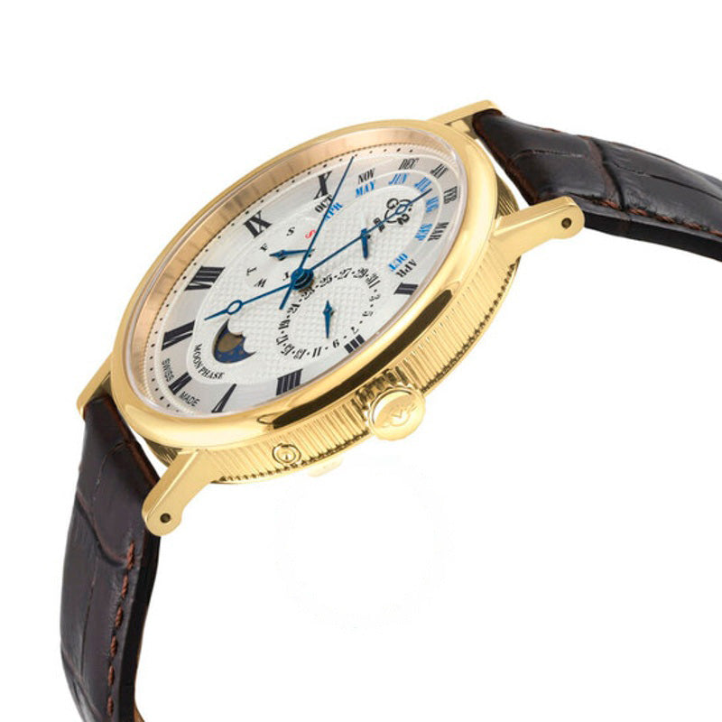 Relógio Maestro Quartz Fases da Lua Mostrador Prateado 42 mm - Mercado de Luxo - O Maior E-Commerce de Bens, Produtos e Serviços de Luxo do Brasil.