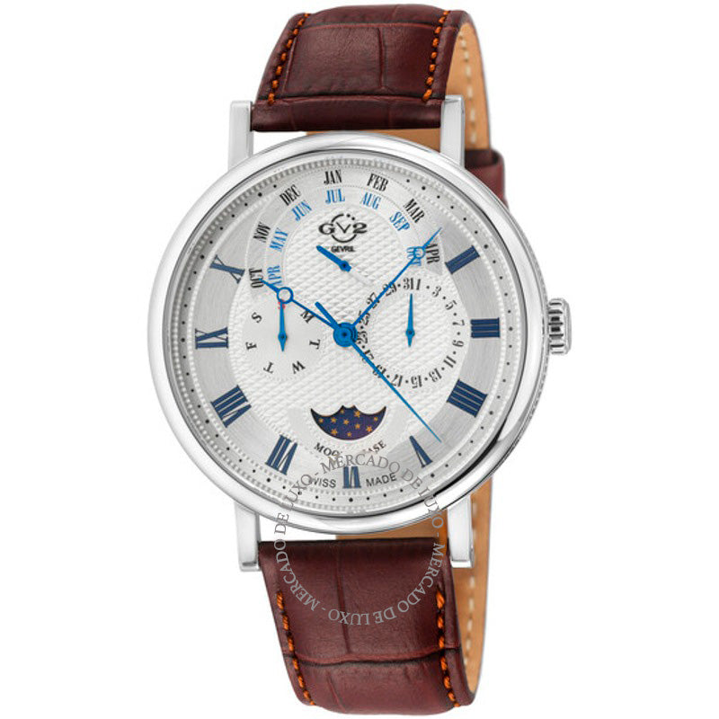 Relógio Maestro Quartz Fases da Lua Mostrador Prateado 42 mm - Mercado de Luxo - O Maior E-Commerce de Bens, Produtos e Serviços de Luxo do Brasil.
