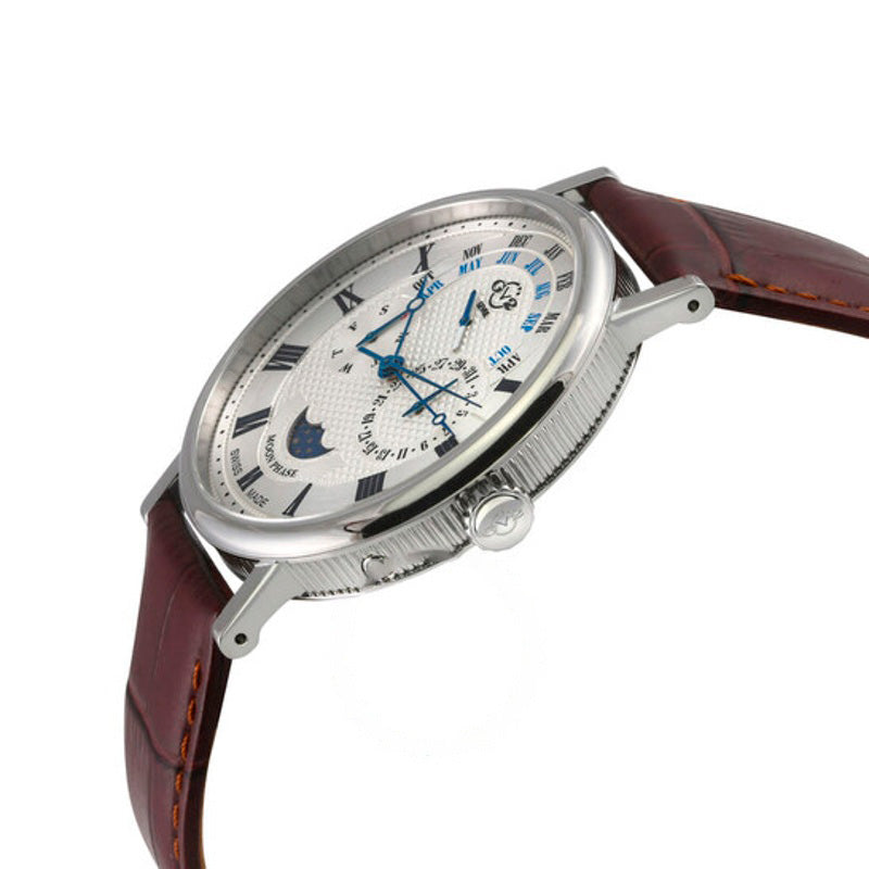 Relógio Maestro Quartz Fases da Lua Mostrador Prateado 42 mm - Mercado de Luxo - O Maior E-Commerce de Bens, Produtos e Serviços de Luxo do Brasil.