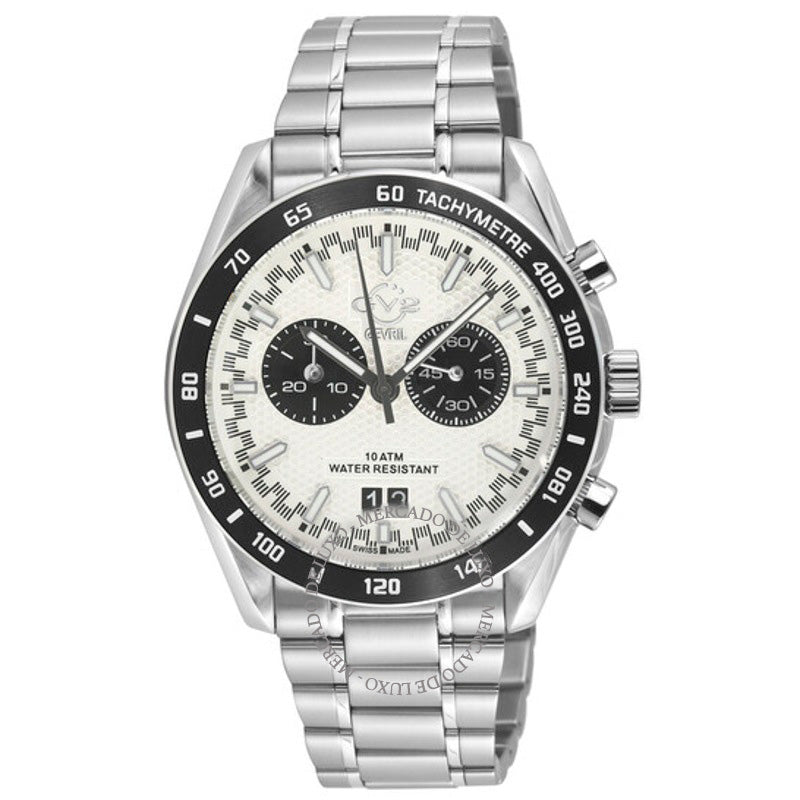 Relógio Freccia Chronograph Quartzo Mostrador Branco 42 mm - Mercado de Luxo - O Maior E-Commerce de Bens, Produtos e Serviços de Luxo do Brasil.