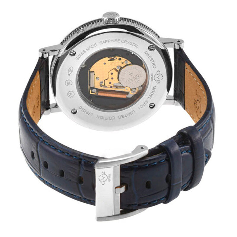 Relógio Maestro Quartz Fases da Lua Mostrador Azul 42 mm - Mercado de Luxo - O Maior E-Commerce de Bens, Produtos e Serviços de Luxo do Brasil.