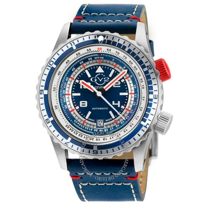 Relógio Contasecondi Automático Mostrador Azul 43 mm - Mercado de Luxo - O Maior E-Commerce de Bens, Produtos e Serviços de Luxo do Brasil.