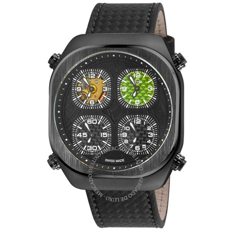 Relógio Quattro Quartz Mostrador Preto 54 mm - Mercado de Luxo - O Maior E-Commerce de Bens, Produtos e Serviços de Luxo do Brasil.