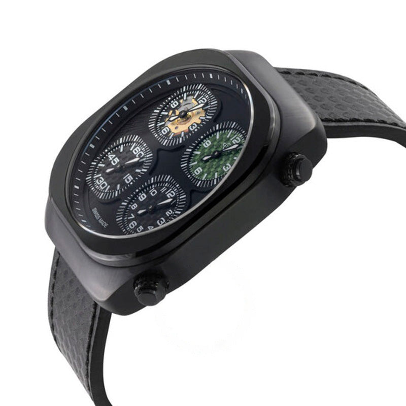 Relógio Quattro Quartz Mostrador Preto 54 mm - Mercado de Luxo - O Maior E-Commerce de Bens, Produtos e Serviços de Luxo do Brasil.