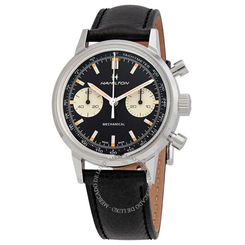 Relógio Cronógrafo mecânico American Classic Intra-Matic com mostrador preto 40 mm - Mercado de Luxo - O Maior E-Commerce de Bens, Produtos e Serviços de Luxo do Brasil.