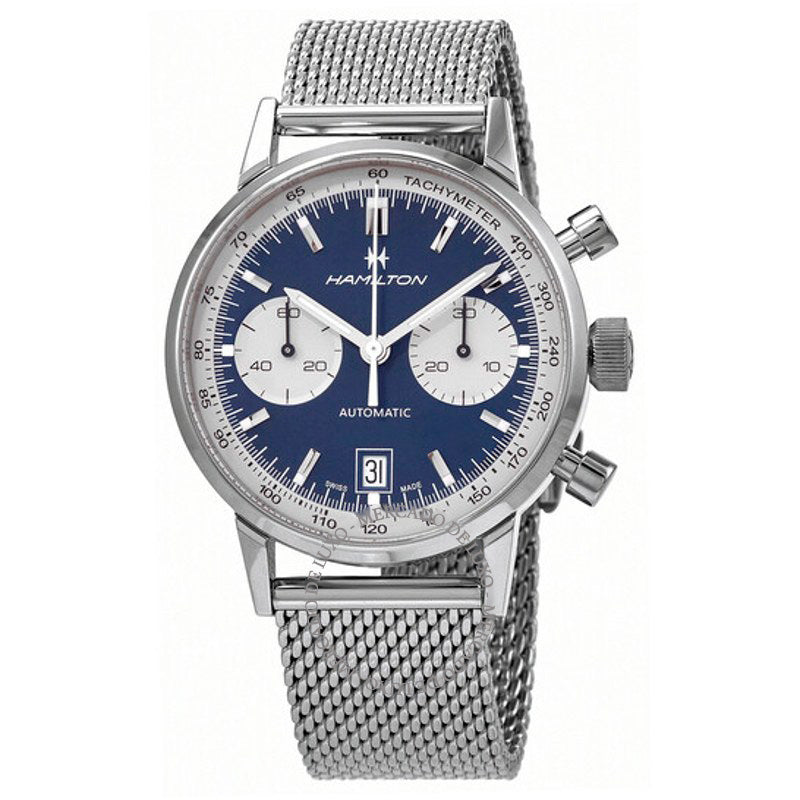 Relógio Cronógrafo American Classic Intra-Matic Automático Mostrador Azul 40 mm - Mercado de Luxo - O Maior E-Commerce de Bens, Produtos e Serviços de Luxo do Brasil.