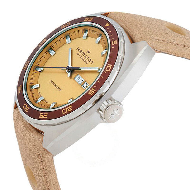 Relógio American Classic Pan Europ Day Date Automático Mostrador Bege 42 mm - Mercado de Luxo - O Maior E-Commerce de Bens, Produtos e Serviços de Luxo do Brasil.