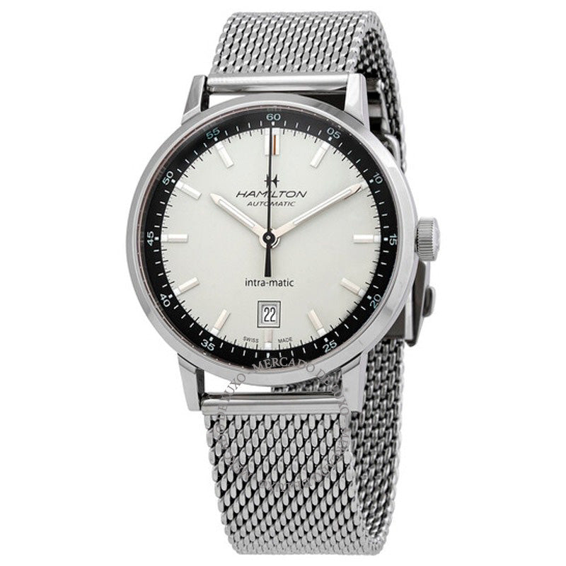 Relógio American Classic Intra-Matic Automático Mostrador Branco 40 mm - Mercado de Luxo - O Maior E-Commerce de Bens, Produtos e Serviços de Luxo do Brasil.