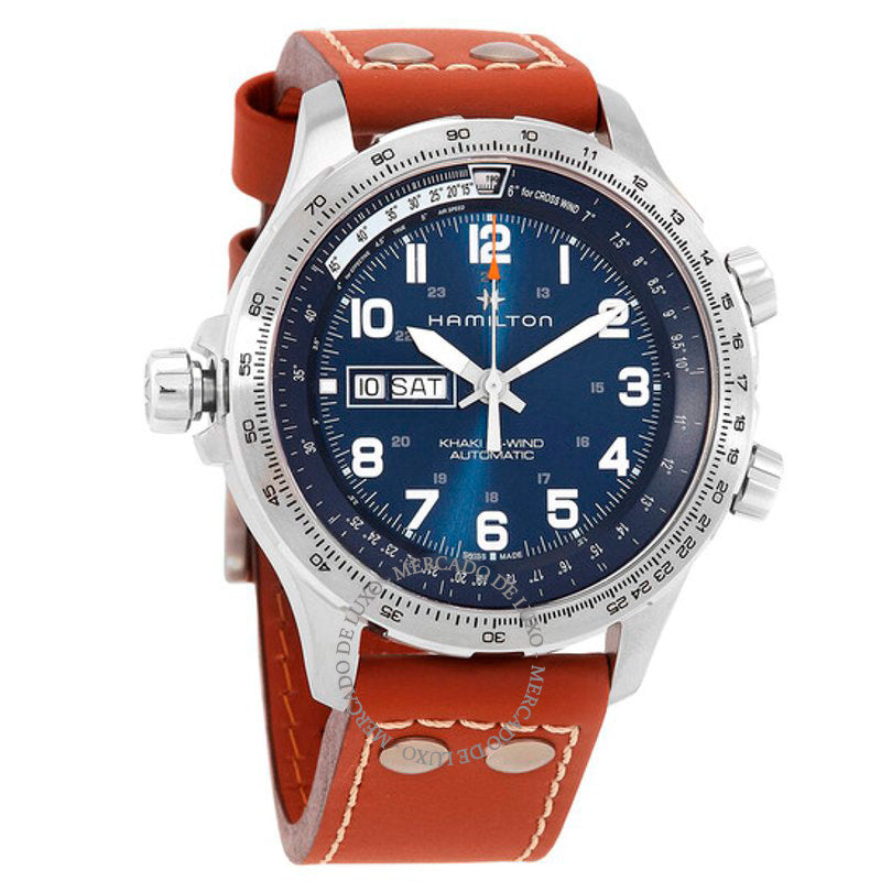 Relógio Khaki Aviation X-Wind Lefty Automático Mostrador Azul  - Mercado de Luxo - O Maior E-Commerce de Bens, Produtos e Serviços de Luxo do Brasil.