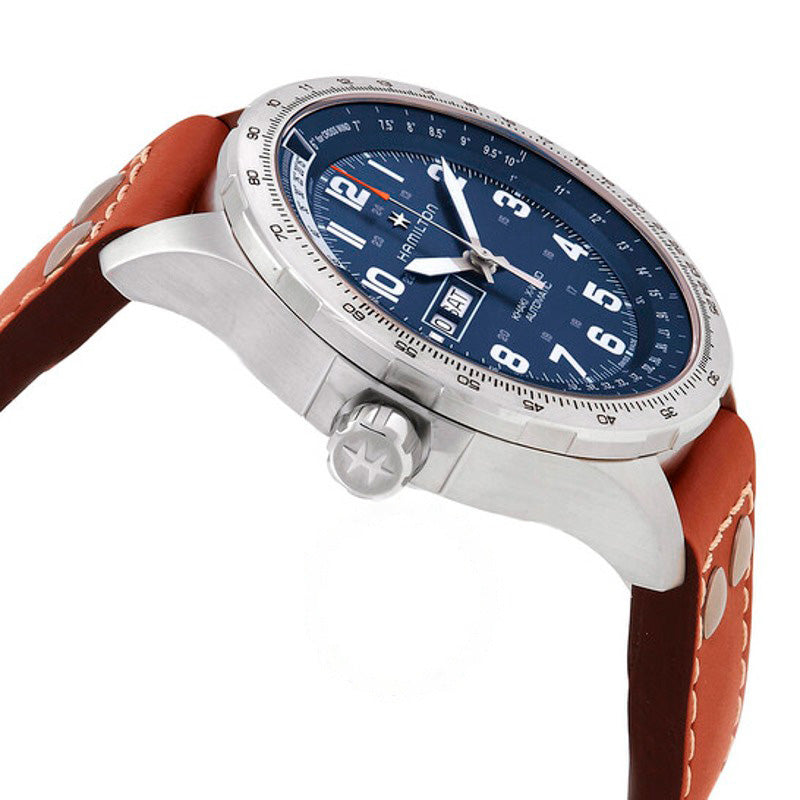Relógio Khaki Aviation X-Wind Lefty Automático Mostrador Azul  - Mercado de Luxo - O Maior E-Commerce de Bens, Produtos e Serviços de Luxo do Brasil.