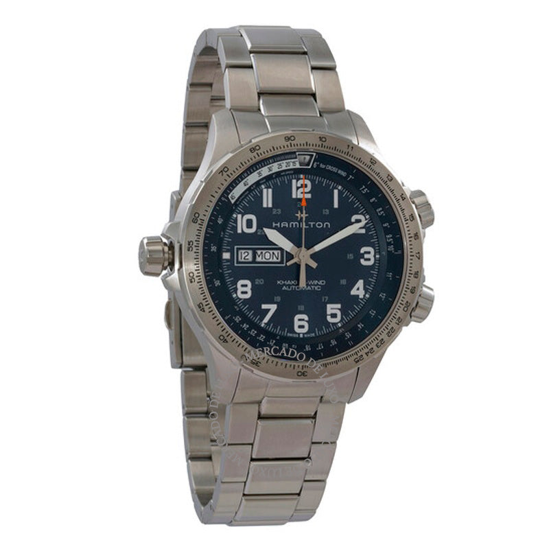 Relógio Khaki Aviation X-Wind Lefty Automático Mostrador Azul 45 mm - Mercado de Luxo - O Maior E-Commerce de Bens, Produtos e Serviços de Luxo do Brasil.