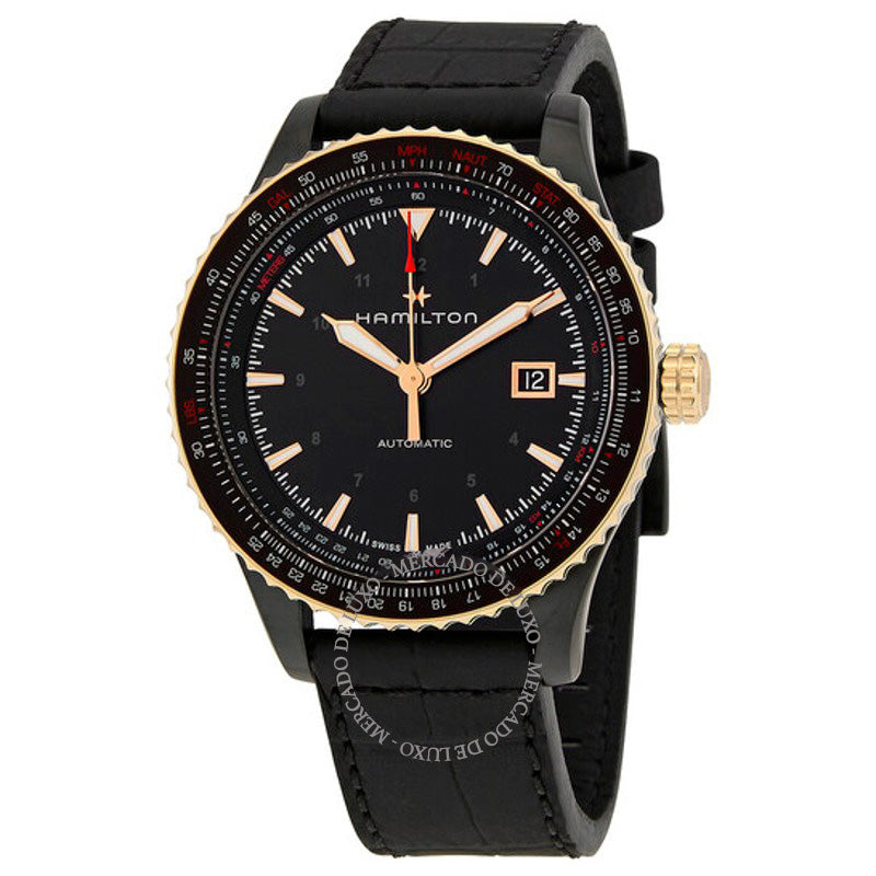 Relógio Conversor de Aviação Khaki Automático Mostrador Preto 42 mm - Mercado de Luxo - O Maior E-Commerce de Bens, Produtos e Serviços de Luxo do Brasil.
