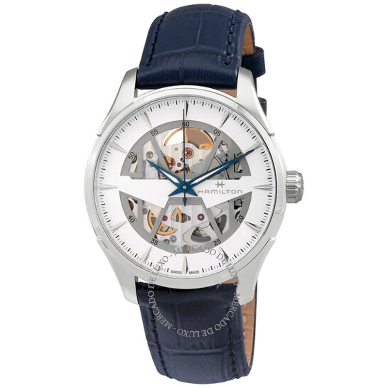 Relógio Jazzmaster Skeleton Automático Mostrador Branco 40 mm - Mercado de Luxo - O Maior E-Commerce de Bens, Produtos e Serviços de Luxo do Brasil.