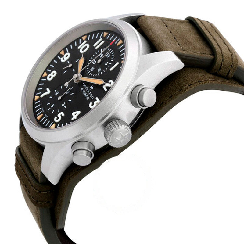 Relógio Khaki Field Chronograph Automático Mostrador Preto 44 mm - Mercado de Luxo - O Maior E-Commerce de Bens, Produtos e Serviços de Luxo do Brasil.