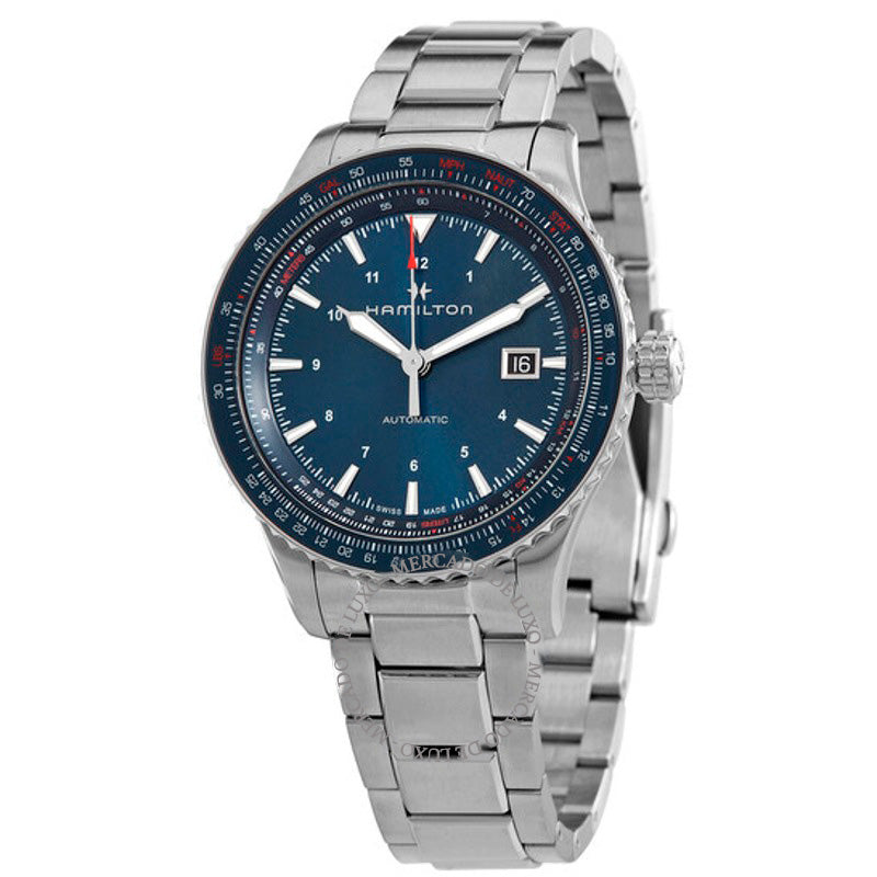 Relógio Conversor de Aviação Khaki Automático Mostrador Azul 42 mm - Mercado de Luxo - O Maior E-Commerce de Bens, Produtos e Serviços de Luxo do Brasil.