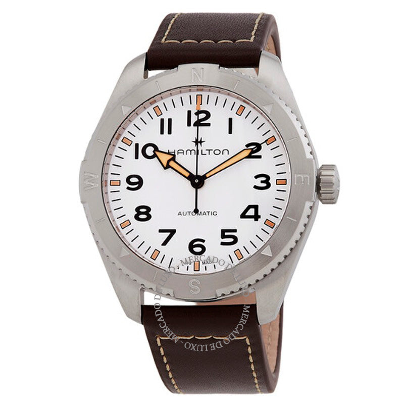 Relógio Khaki Field Expedition Automático Mostrador Branco 41 mm - Mercado de Luxo - O Maior E-Commerce de Bens, Produtos e Serviços de Luxo do Brasil.