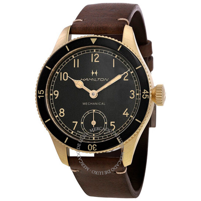 Relógio Khaki Aviation Pioneer Corda Manual Mostrador Preto 43 mm - Mercado de Luxo - O Maior E-Commerce de Bens, Produtos e Serviços de Luxo do Brasil.