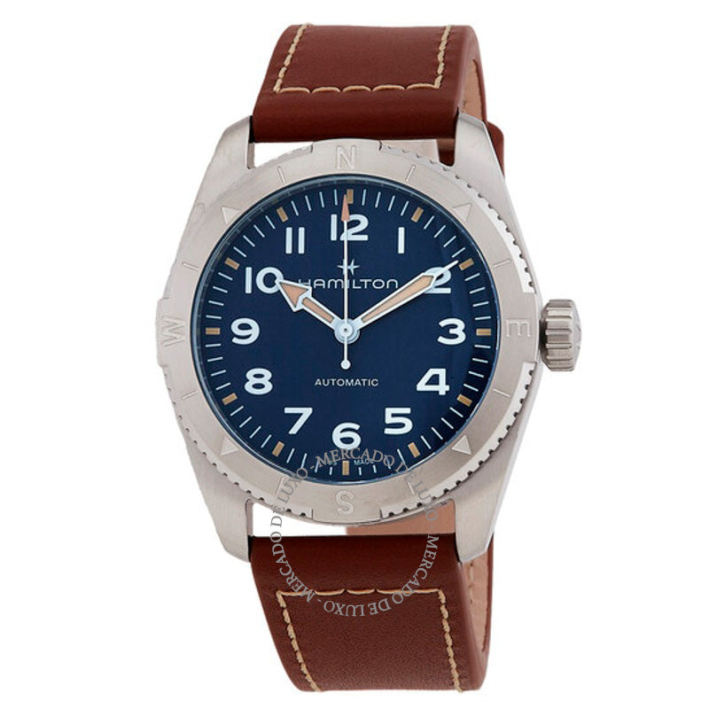 Relógio Khaki Field Expedition Automático Mostrador Azul 37 mm - Mercado de Luxo - O Maior E-Commerce de Bens, Produtos e Serviços de Luxo do Brasil.
