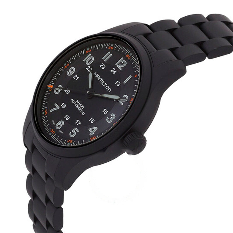 Relógio Khaki Field Titanium Automático Mostrador Preto 42 mm - Mercado de Luxo - O Maior E-Commerce de Bens, Produtos e Serviços de Luxo do Brasil.
