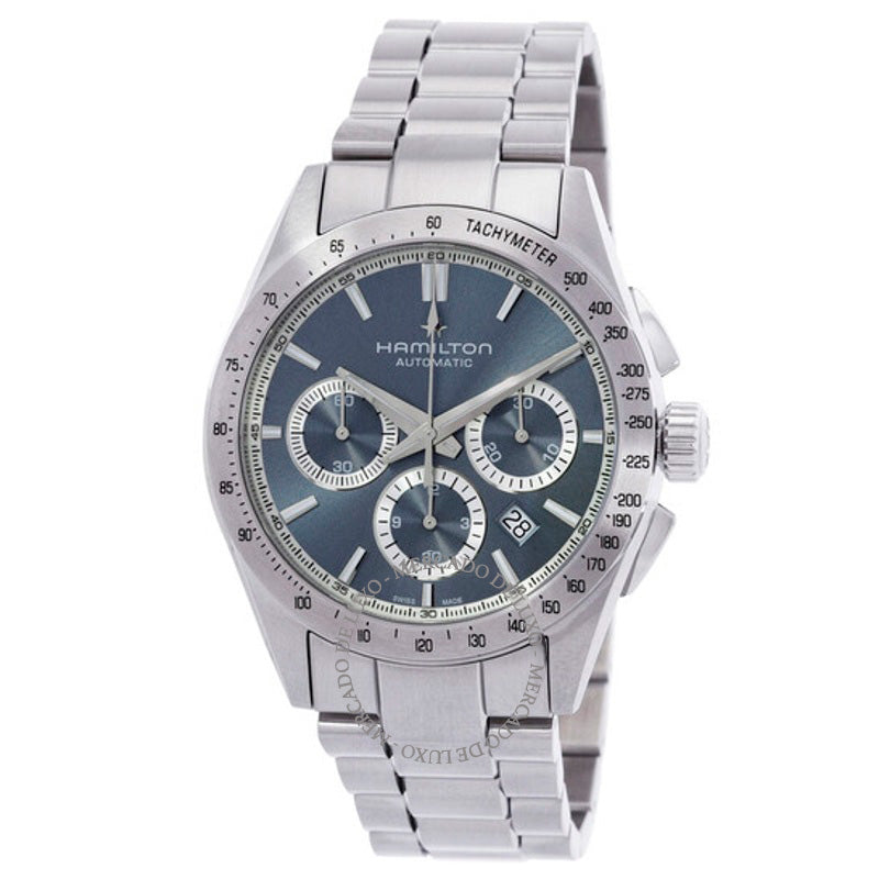 Relógio Jazzmaster Performer Autochrono Mostrador Azul 42 mm - Mercado de Luxo - O Maior E-Commerce de Bens, Produtos e Serviços de Luxo do Brasil.