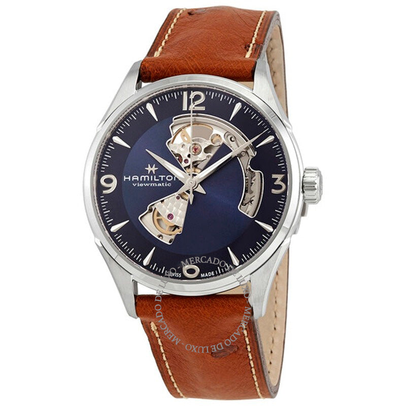 Relógio Jazzmaster Open Heart Automático Mostrador Azul 42 mm - Mercado de Luxo - O Maior E-Commerce de Bens, Produtos e Serviços de Luxo do Brasil.