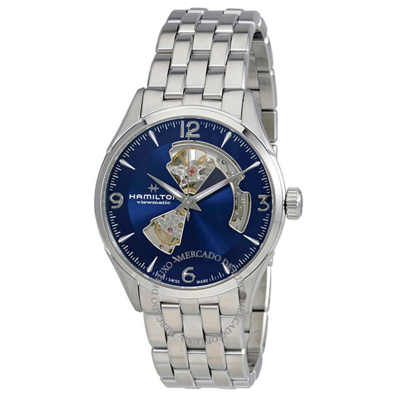 Relógio Jazzmaster Automático Coração Aberto Mostrador Azul 42 mm - Mercado de Luxo - O Maior E-Commerce de Bens, Produtos e Serviços de Luxo do Brasil.
