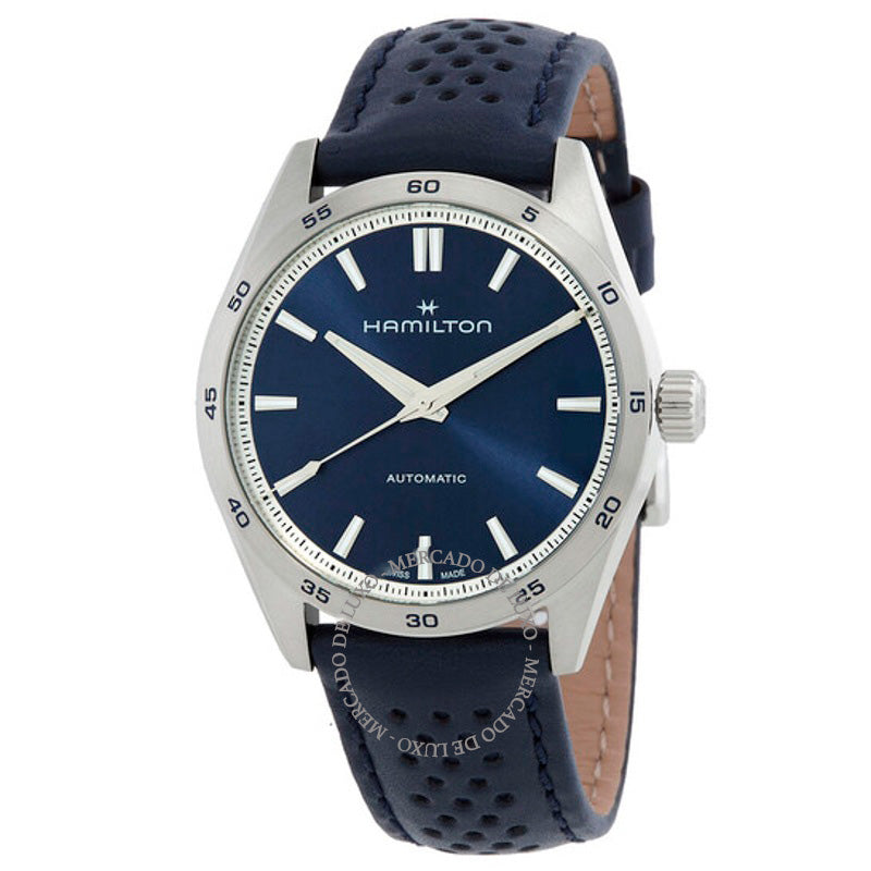 Relógio Jazzmaster Performer Automático Mostrador Azul 38 mm - Mercado de Luxo - O Maior E-Commerce de Bens, Produtos e Serviços de Luxo do Brasil.