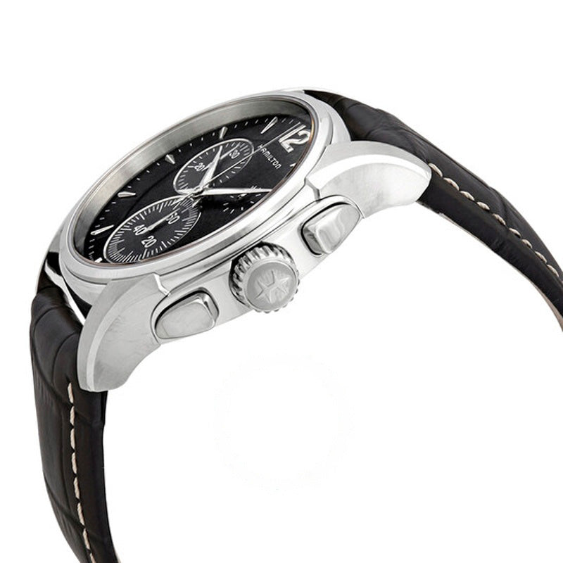 Relógio Jazzmaster Cronógrafo Quartzo Mostrador Preto  - Mercado de Luxo - O Maior E-Commerce de Bens, Produtos e Serviços de Luxo do Brasil.