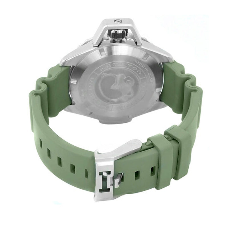 Relógio Khaki Navy Frogman Automático Mostrador Preto 46 mm - Mercado de Luxo - O Maior E-Commerce de Bens, Produtos e Serviços de Luxo do Brasil.