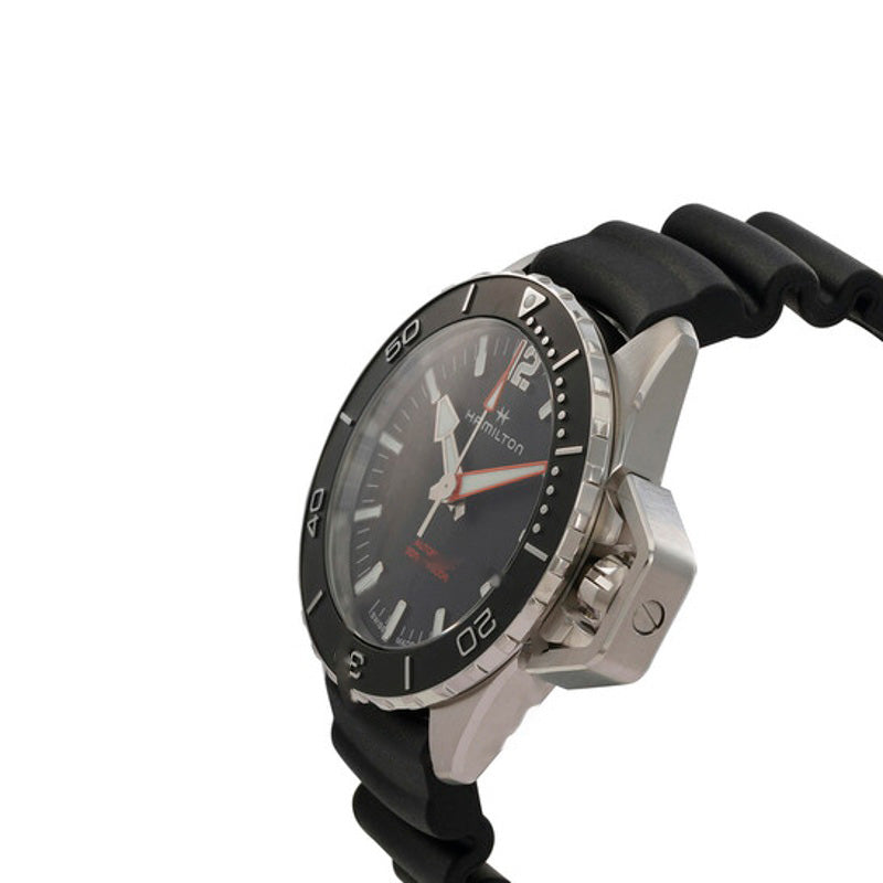 Relógio Khaki Navy Frogman Automático Mostrador Preto 46 mm - Mercado de Luxo - O Maior E-Commerce de Bens, Produtos e Serviços de Luxo do Brasil.