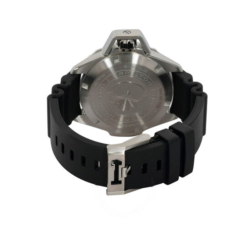 Relógio Khaki Navy Frogman Automático Mostrador Preto 46 mm - Mercado de Luxo - O Maior E-Commerce de Bens, Produtos e Serviços de Luxo do Brasil.