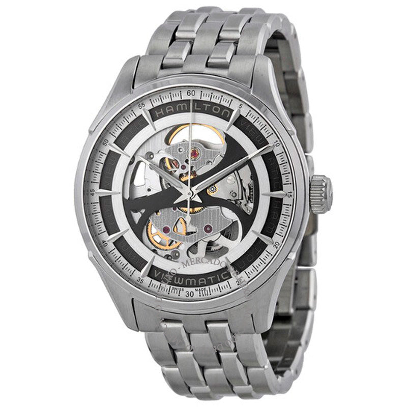 Relógio Jazzmaster Viewmatic Cinza Mostrador Esqueleto 40 mm - Mercado de Luxo - O Maior E-Commerce de Bens, Produtos e Serviços de Luxo do Brasil.