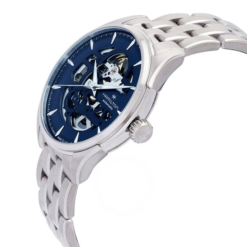 Relógio Jazzmaster Skeleton Automático Mostrador Azul  - Mercado de Luxo - O Maior E-Commerce de Bens, Produtos e Serviços de Luxo do Brasil.