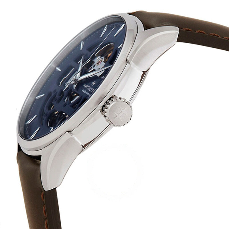Relógio Jazzmaster Skeleton Automático Mostrador Azul 40 mm - Mercado de Luxo - O Maior E-Commerce de Bens, Produtos e Serviços de Luxo do Brasil.