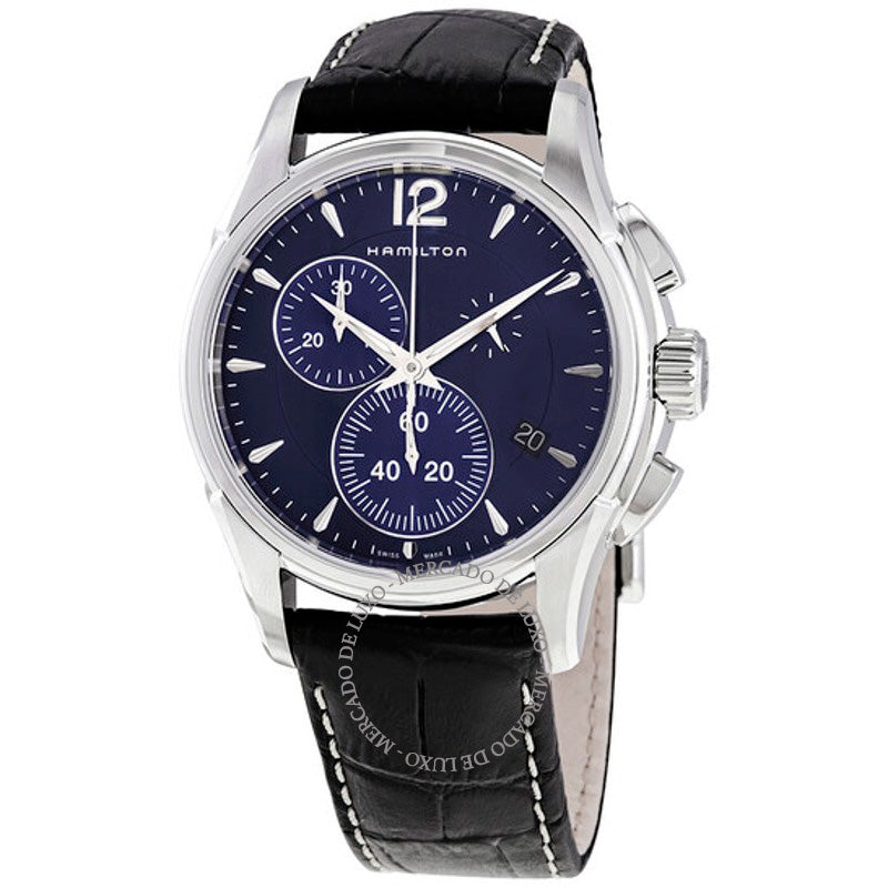 Relógio Jazzmaster Cronógrafo Quartzo Mostrador Azul 42 mm - Mercado de Luxo - O Maior E-Commerce de Bens, Produtos e Serviços de Luxo do Brasil.