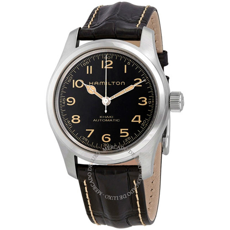 Relógio Khaki Field Murph Automático Mostrador Preto 42 mm - Mercado de Luxo - O Maior E-Commerce de Bens, Produtos e Serviços de Luxo do Brasil.