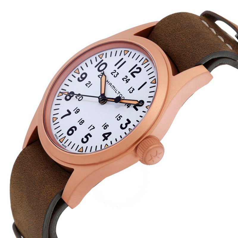 Relógio Corda manual de campo cáqui mostrador branco 38 mm - Mercado de Luxo - O Maior E-Commerce de Bens, Produtos e Serviços de Luxo do Brasil.