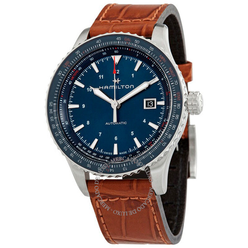 Relógio Khaki Aviation Automático Mostrador Azul 42 mm - Mercado de Luxo - O Maior E-Commerce de Bens, Produtos e Serviços de Luxo do Brasil.
