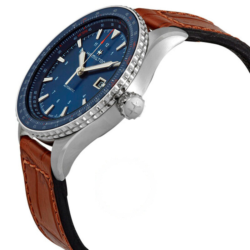 Relógio Khaki Aviation Automático Mostrador Azul 42 mm - Mercado de Luxo - O Maior E-Commerce de Bens, Produtos e Serviços de Luxo do Brasil.