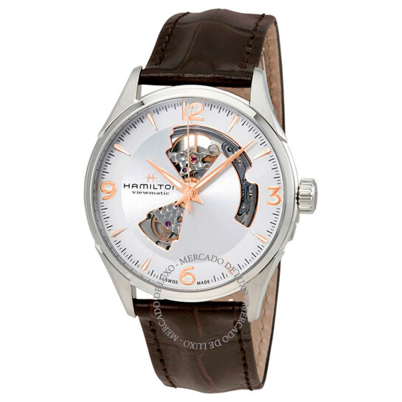 Relógio Jazzmaster Open Heart Mostrador Prateado 42 mm - Mercado de Luxo - O Maior E-Commerce de Bens, Produtos e Serviços de Luxo do Brasil.