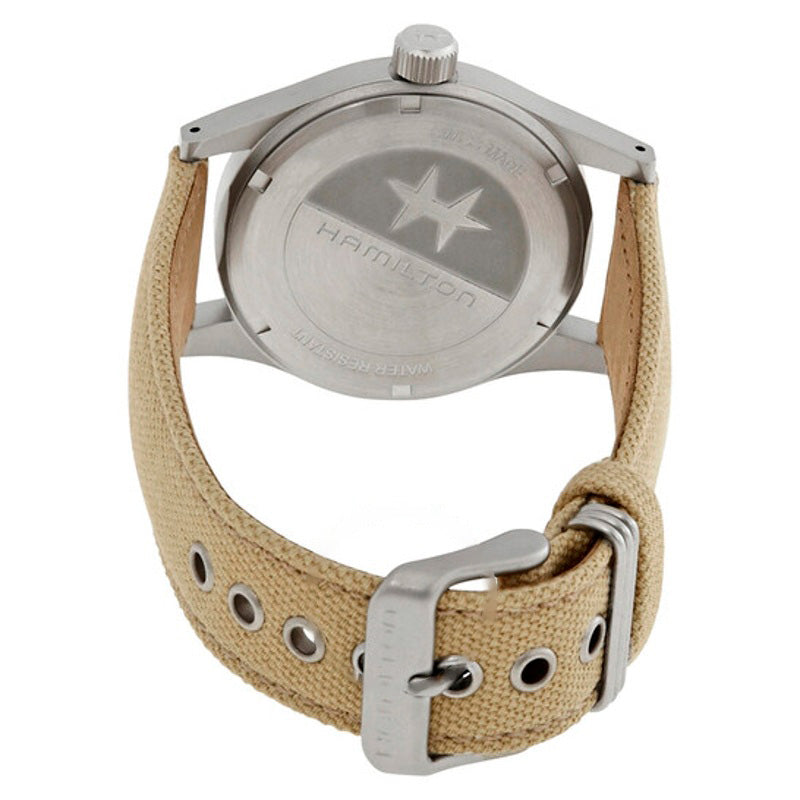 Relógio Corda de campo cáqui mostrador preto 38 mm - Mercado de Luxo - O Maior E-Commerce de Bens, Produtos e Serviços de Luxo do Brasil.