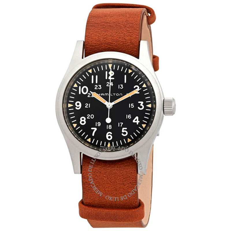 Relógio Corda de campo cáqui mostrador preto 38 mm - Mercado de Luxo - O Maior E-Commerce de Bens, Produtos e Serviços de Luxo do Brasil.